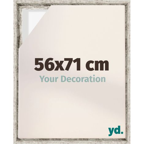 Your Decoration - Cadre flottant - Blanc Vintage - Cadre en caisse américaine pour toile sur chassis - MDF - Lyon (1/5)
