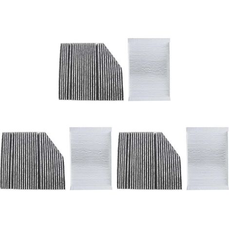 6er-Set Innenraumfilter für Mercedes-Benz C-Klasse W205 A205 C205 S205 (Baujahre 2013–2019) mit integriertem Außenfilter für die Klimaanlage (1/5)