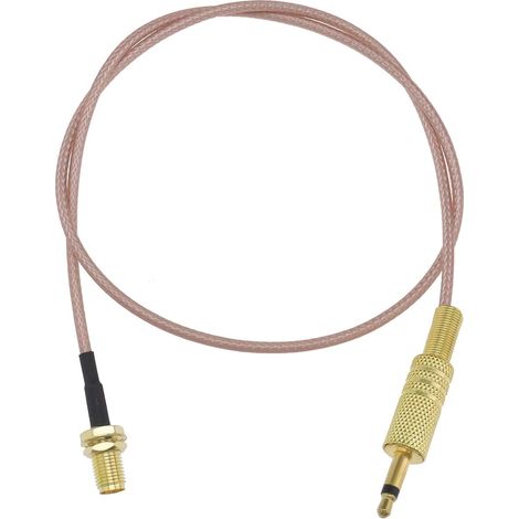 Adaptateur audio SMA femelle vers prise mâle de 3,5 mm - Câble d'extension stéréo de 0,5 m de long pour adaptateur/vidéosurveillance/caméra/moniteur d'antenne (1/5)