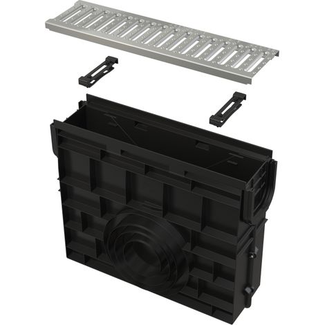 Pozo de registro exterior AVZ102, rejilla galvanizada, salida Ø110 MM, CLASE A15 (1/3)