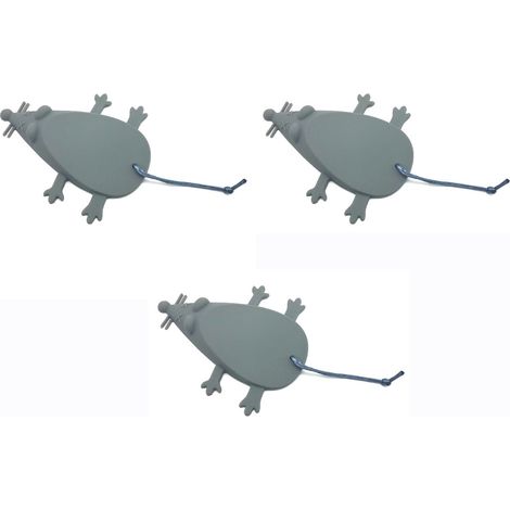 Butée de porte,Universel Silicone Souris Porte Bouchon, Cale Porte Doigt Protecteur (Lot de 3, Gris) (1/5)