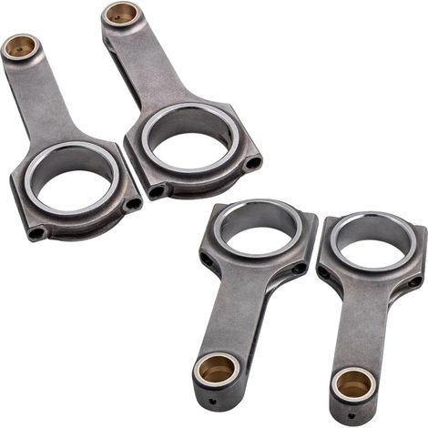 Bielas, 112,3 mm de longitud, 48,66 mm de diámetro en el extremo grande, potencia de 600-800 CV, acero forjado 4340, compatibles con Peugeot 205 Rallye 1.3L TU24 (1/5)