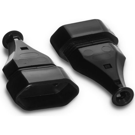 Flachstecker 2,5 A 250 V abnehmbar schwarz - VT-301-0075
