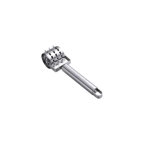 Attendrisseur de viande à rouleau, rouleau en acier inoxydable, bâtonnet à assaisonner, pour steak, poulet, porc, bœuf, ustensiles de cuisine, 1 pièce-Crezuo (1/5)