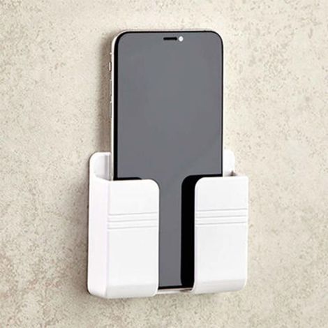 Wandmontierte Handyhalterung, beschädigungsfreie Wandbefestigung für Smartphones und Mobiltelefone (1/4)
