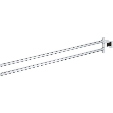 GROHE 40624001 Handtuchhalter Essentials Cube 406241 2-armig 439mm schwenkbar chrom (1/5)