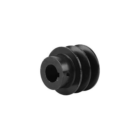 BRAVIX Keilriemenscheiben-Lochmatrize mit Doppelnut für 168F 170F GX110 GX120 GX160 GX200 7 PS ATV- und Go-Kart-Motoren, Schwarz