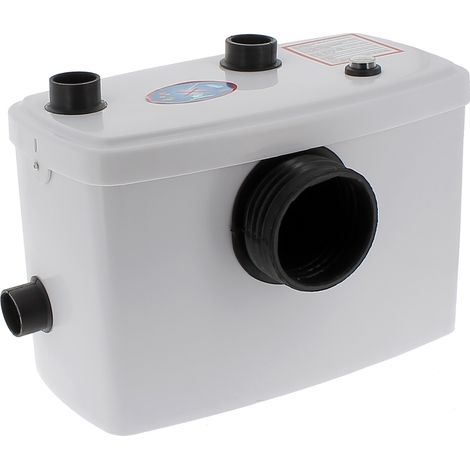 Gt Market – Broyeur sanitaire WC 600W – Moteur inox pour eaux usées – Hauteur de refoulement 5.50m – Compact 45x27x31cm – Livré avec accessoires