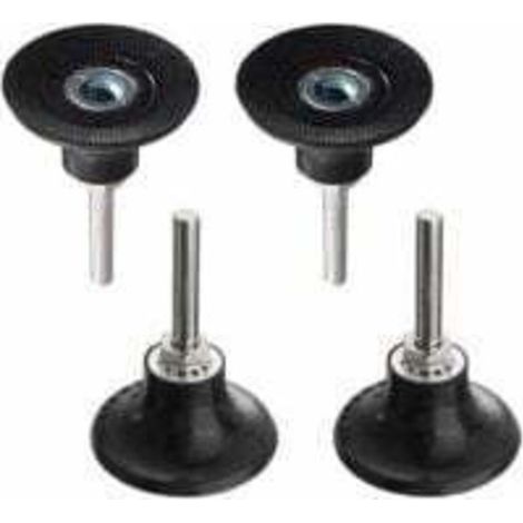 Plateaux de Polissage 50mm Disc Pad Support de Disque Abrasif de Ponçage Mandrin Polissage avec Tige de 1/4 '' Porte-Disque Rondes à Verrouillage Changement Rapide pour Outil Rotatif LO-Ron