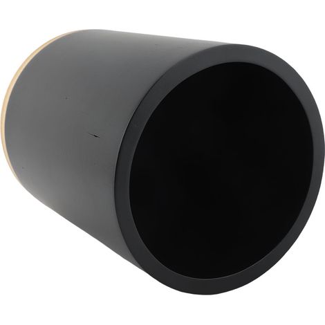 Porte Ustensiles Bois Comptoir Cuisine 360° Rotatif – Crock Cuisine Bois Comptoir Décor Ferme 7.3x5.9in, Noir (1/4)