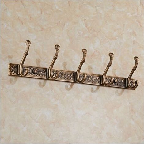Aiducho – Patère murale vintage en aluminium 53 cm – Résistant à la corrosion – Installation facile avec vis incluses – Pour manteaux et sacs (1/5)