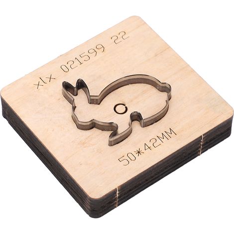 Matrice de découpe cuir/métal en forme de lapin, acier allié, moule de découpe pour loisirs créatifs et accessoires artistiques (1/5)