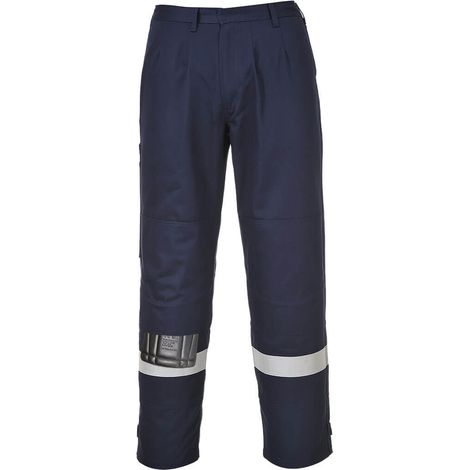 Pantalón Bizflame Pro triple puntada alta visibilidad Regular PORTWEST FR26 XXL Azul marino