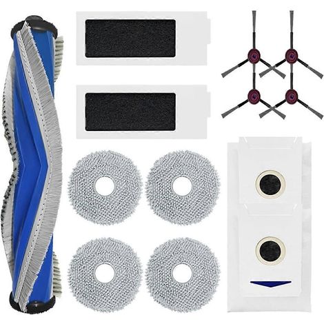 Accessoires de rechange pour aspirateur robot M12 PRO+ : brosse principale, filtre HEPA et chiffon de nettoyage. (1/5)