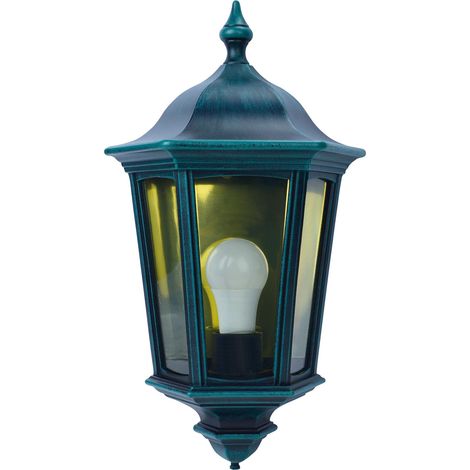 LIZIO Applique Mur Ext. IP44 IK08 vert E27 100W max. Lpe non incl. ARIC 1932