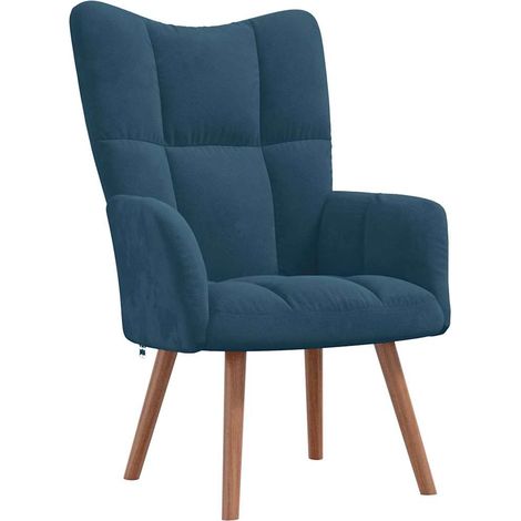 Maison Exclusive - Relaxsessel Blau Samt (1/5)
