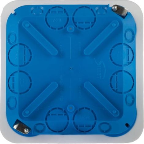 Caja de pladur de 115x115x45 mm, color azul, P110 32042203