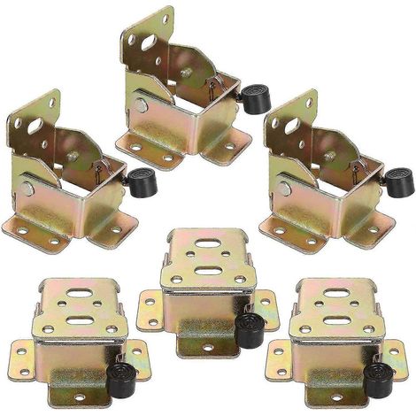 12 charnières autobloquantes, rallonge de verrouillage en fer à 90 degrés, adaptée aux pieds de table pliants. (1/5)