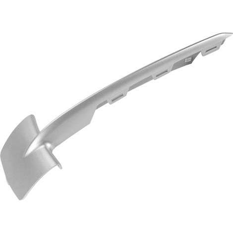 1 silver ABS front bumper grille trim, left front grille trim piece, suitable for car parts. (1/4)