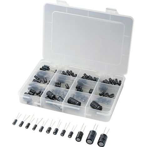 TRU COMPONENTS Elektrolyt-Kondensator Sortiment radial bedrahtet 20 % 148 St.