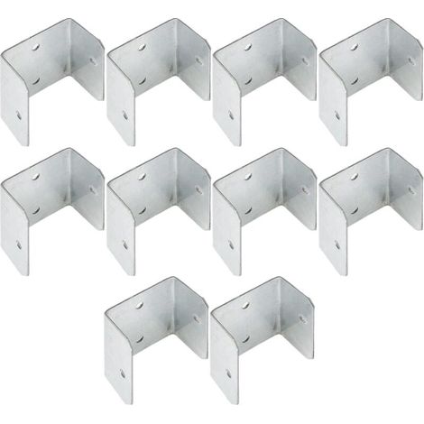 Fence Clamps, Metal U-Shape Bracket, Multi-Angle Mounting Support, Anti-Rust Fixing Clip, Sturdy Frame Fastener, Garden Building Projects, Woodwork D-I-Y Farm Use, 32mm 35mm Set (1/5)
