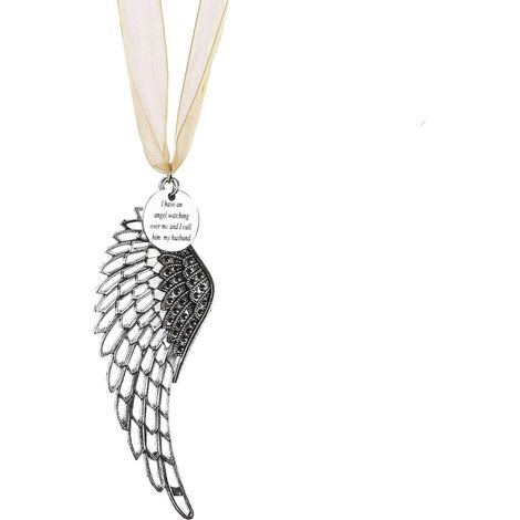 Adorno Navideño Alas De Ángel - Adorno Con Campana Personalizable Para Recordar A Seres Queridos - Decoración De Árbol De Navidad (1/5)