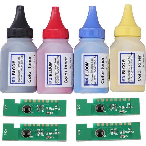 Kit de recharge de toner en poudre résistant à la corrosion, 4 couleurs, pour imprimante photo 407S