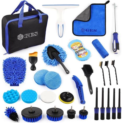 Kit de nettoyage automobile 30 pièces pour intérieur et extérieur (1/5)