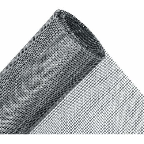 GABRIELLE Rouleau Moustiquaire 120 x 300 cm, Tissu Moustiquaire au Mètre pour Fenêtres, Réglable et Durable Fibre de Verre, Gris,GU.B/bon (1/5)