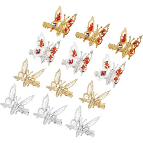 15 Pieces Metal Hair Clips, Zinc Alloy (1/5)