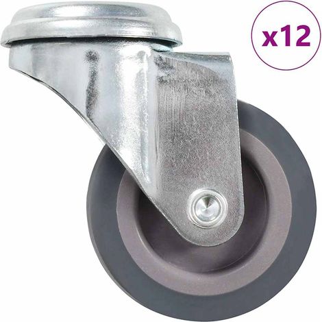 vidaXL 12 pcs Bolt Hole Swivel Casters 50 mm (1/5)
