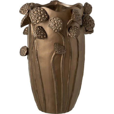 Vase Lotus en Argile "Pod" 51cm Cuivre (1/3)