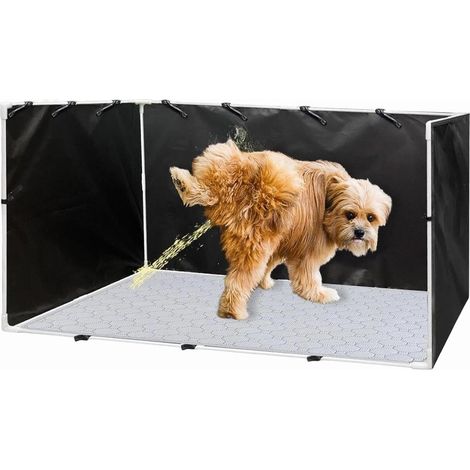 Grand bac à litière pour chien/chat portable réglable 600D imperméable et facile à nettoyer barrière pour chiot (1/5)