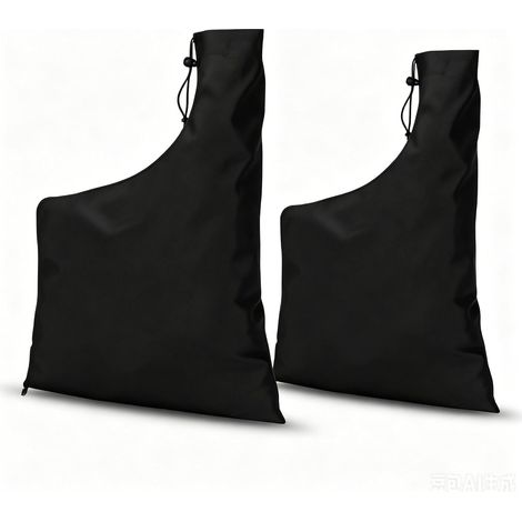 2 Pièces Sac Aspirateur de Souffleur Feuilles 60x44cm Noir Remplacement du Sac Ramasse Feuilles Oxford Étanche Sac de Rangement à Fermeture Éclair pour Souffleur de Feuilles Jardin Pelouse Cour (1/5)
