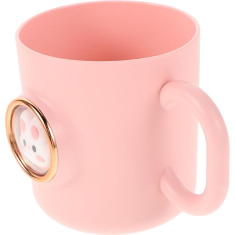 Toyvian Gobelet pour Brosse à Dents Garçon Fille avec Poignée Tasse Réutilisable pour Bain de Bouche Design Animal Cartoon Compacte Voyage et Maison (1/5)