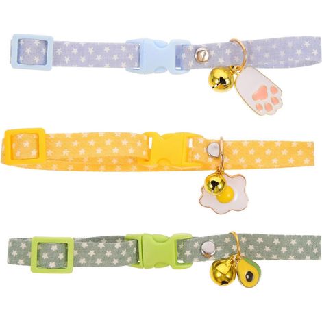Collar decorativo para gatos y gatitos, ajustable, 12 piezas. Accesorios para mascotas. (1/5)