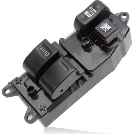 Power window switch – for Toyota Yaris electric windows – with 8-pin connector, left-hand guide – also compatible with Hilux, Hiace, Land Cruiser – part number 84820-10100 (1/5)