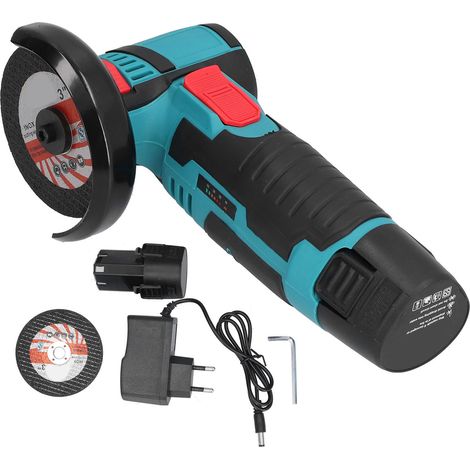 Mini meuleuse d'angle sans balais 100‑240V AC, outil électrique portatif pour découpe et décoration intérieure, prise UE (1/5)