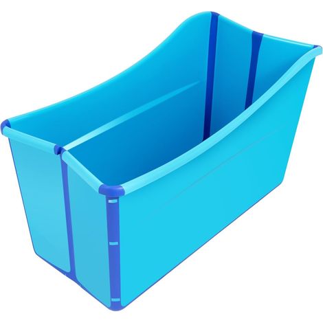 Baignoire pliable pour enfants et adultes - 87 x 46 x 56,5 cm - Taille dépliée - Baignoire pliable portable - Receveur de douche pliable - Baignoire à vapeur pour douches, hôtels et salles de bains (1/5)