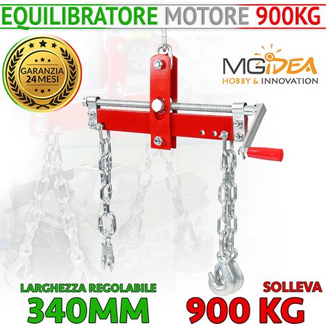 EQUILIBRATORE SOLLEVATORE BLOCCO MOTORE AUTO 900KG OFFICINA GRU GARAGE MONTAGGIO (1/5)