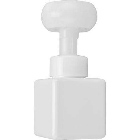 Flacon pompe mousse 250 ml portable rechargeable réutilisable distributeur savon liquide forme fleur (blanc) (1/5)