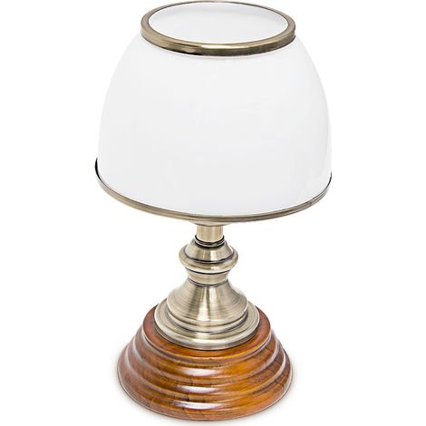 Lampada da tavolo Paralume in vetro Classico