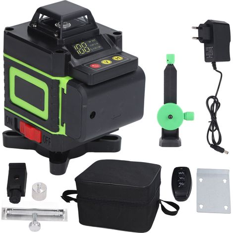 [JAMAIS UTILISÉ]Niveau à bulle laser manuel précis et autonivelant pour une utilisation à longue distance - Prise UE 100-240 V (1/5)