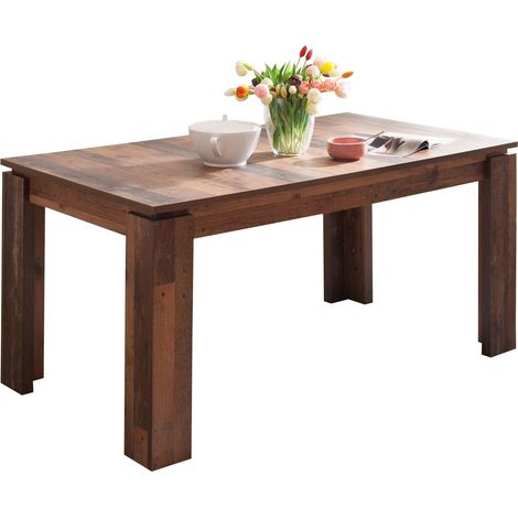 Universal Table de salle à manger, style vieux bois. (1/5)
