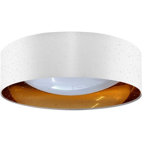 Plafonnier LED 24W 4000K Ø40cm blanc/or Tuluza Polux (1/5)