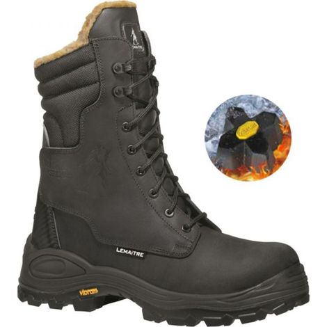 Lemaitre Tundra SBP SRC Stivali di sicurezza alti al 100% non metallici Nero 46