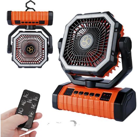 Ventilateur de camping extérieur 20 000 mAh - Ventilateur de plafond rechargeable multifonctionnel avec lumière (1/5)