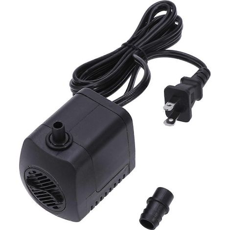 Pompe submersible Jingnuo Mini puissante pour fontaines, bassins, aquariums, statues et animaux de compagnie - Économie d'énergie - 1 unité - Noir (1/3)