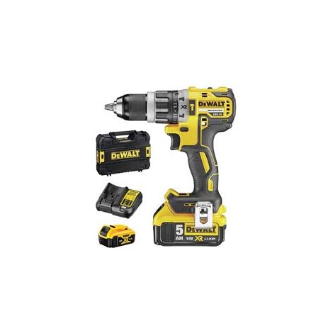 TRAPANO AVVITATORE A PERCUSS. 2 BATT. LITIO 18V 5AH (DCD796P2-QW)- - 2 batterie al Litio da 5Ah - 1 pezzi DEWALT