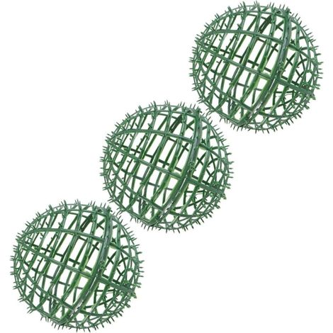 3 Pièces Support Topiaire, Structure Sphérique Plastique, Cadre Treillis Pour Fleurs Artificielles, Décoration Jardin Et Mariage (1/5)